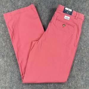Vineyard Vines Breaker Pant Womens 18 Pink Straight Leg Chinos Stretch Cotton